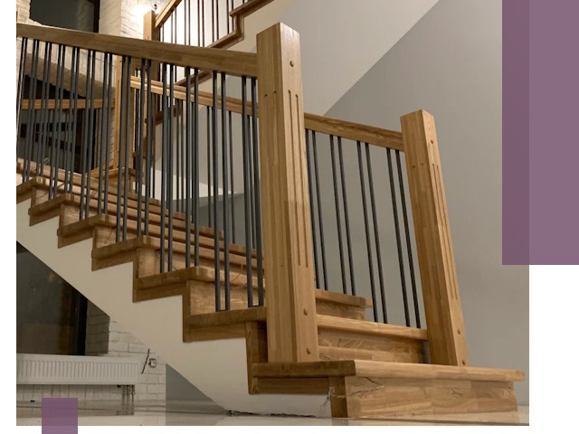 Реставрация деревянных и металлических лестниц в Ангарске