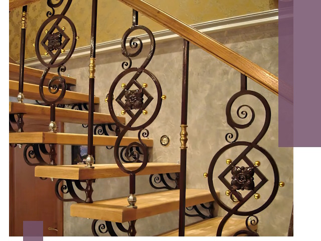 Изготовление кованых лестниц под ключ в Ангарске