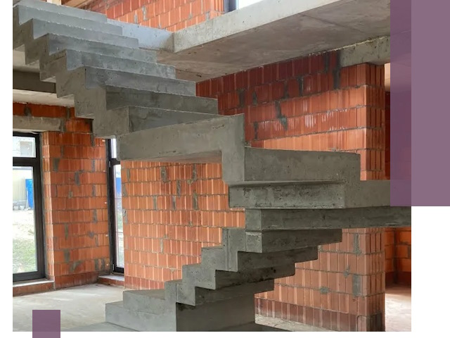 Изготовление бетонных лестниц под ключ в Ангарске