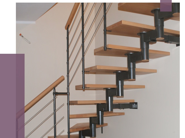 Изготовление модульных лестниц в Ангарске от 11558 руб. 