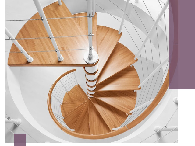 Изготовление винтовых лестниц под ключ в Ангарске