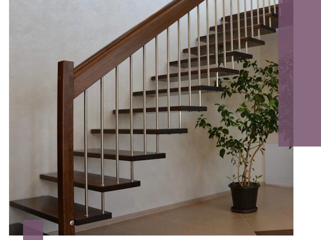 Лестницы на больцах под ключ в Ангарске – изготовление и монтаж