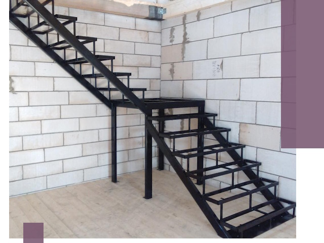 Лестницы на металлокаркасе под ключ в Ангарске — изготовление и монтаж