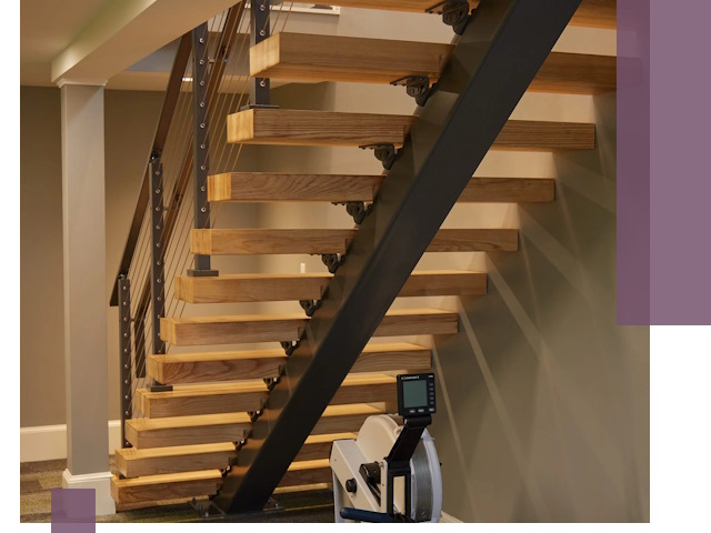 Лестницы на монокосоурах под ключ в Ангарске - изготовление и монтаж