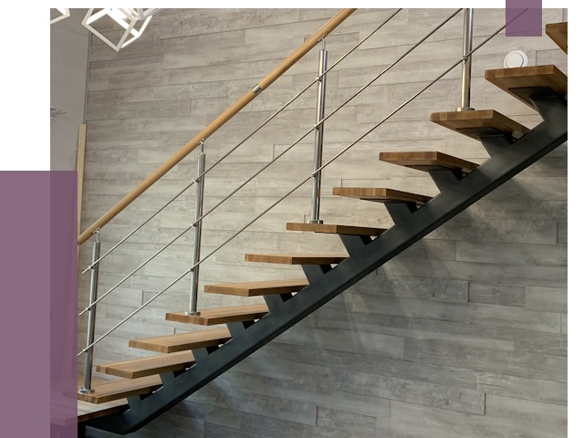 Изготовление лестниц на монокосоуре в Ангарске от 76541 руб. 