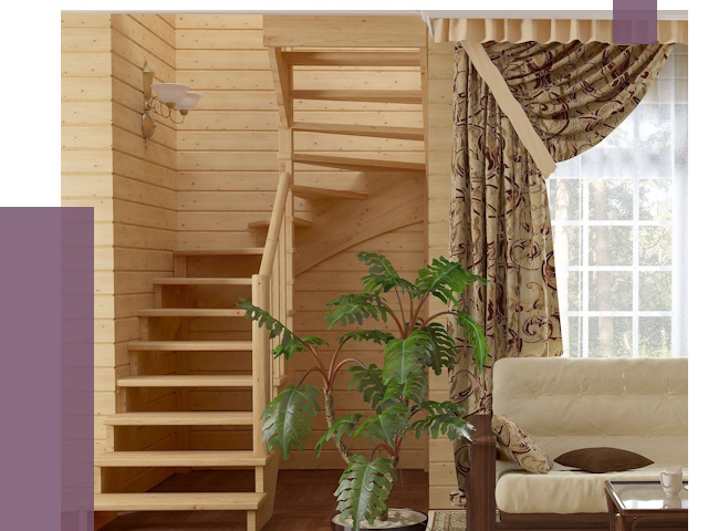 Лестницы для дачи в Ангарске от 76284 руб.  | ПРОЛЁТ-Нгр