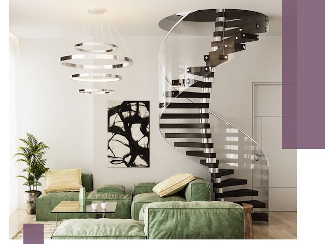 Лестницы для двухуровневой квартиры в Ангарске — изготовление и монтаж