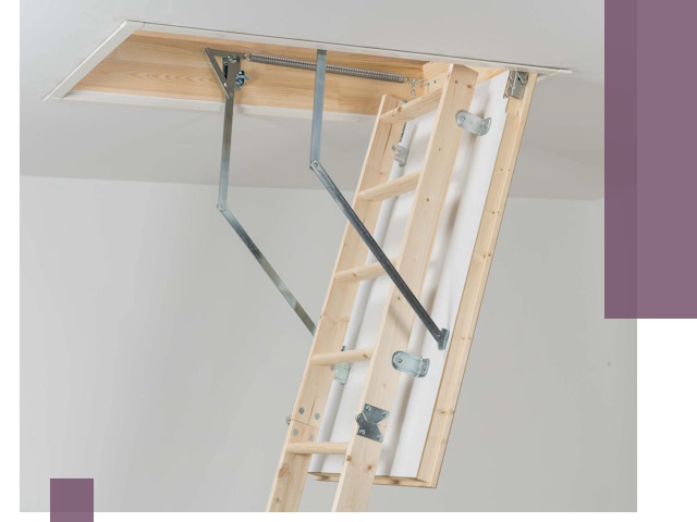 Установка чердачной лестницы под ключ в Ангарске