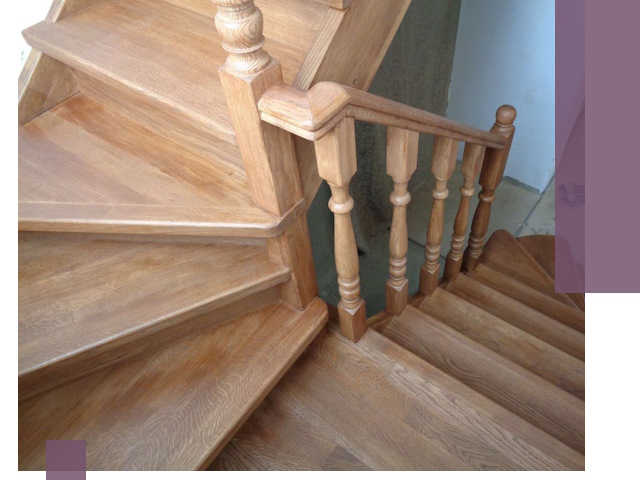 Дубовые лестницы под ключ в Ангарске: изготовление и монтаж