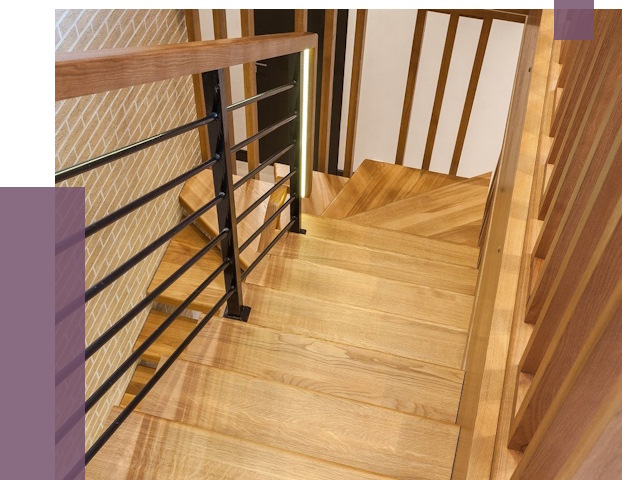 Лестницы из ясеня в Ангарске под ключ от 10069 руб. 