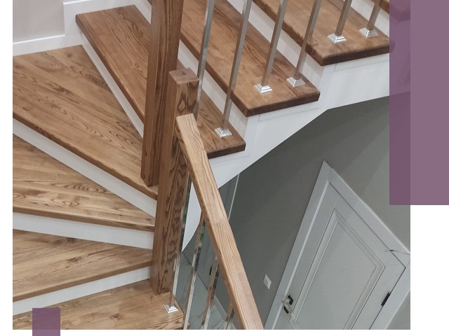 Обшивка металлических лестниц под ключ в Ангарске