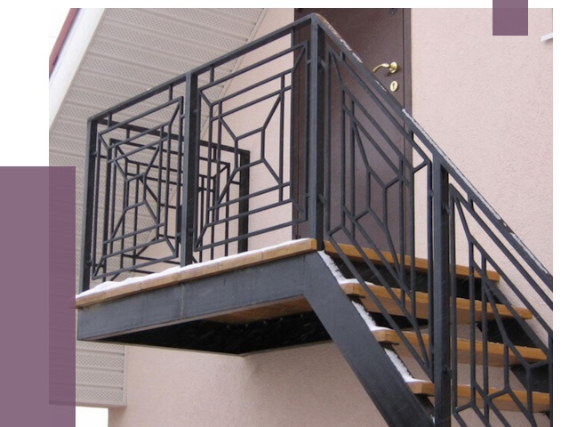 Металлические перила в Ангарске от 4315 руб.  | ПРОЛЁТ-Нгр