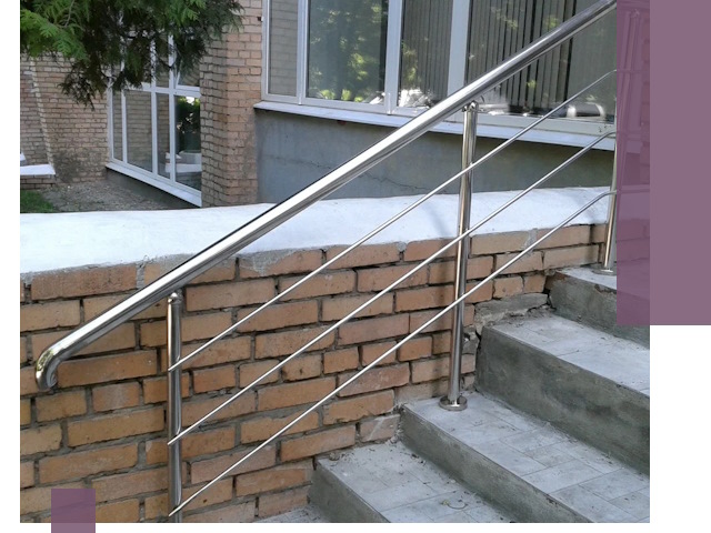 Перила из нержавеющей стали высокого качества в Ангарске