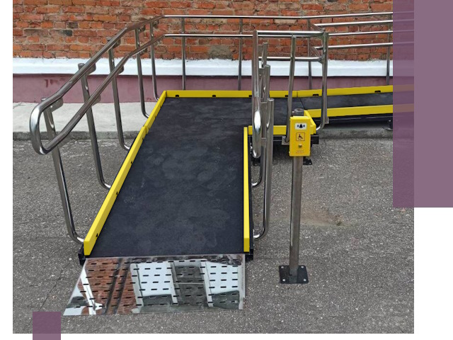 Изготовление наклонных пандусов для инвалидов в Ангарске