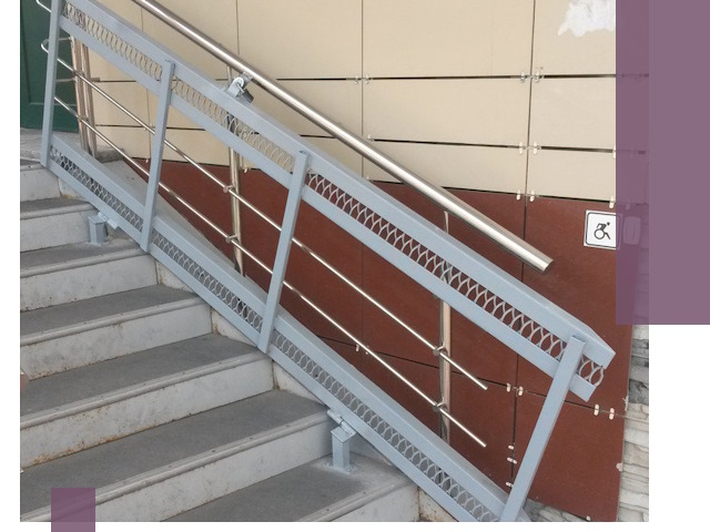 Изготовление откидных пандусов под ключ в Ангарске