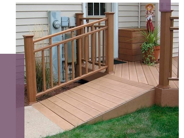 Пандус на крыльцо в Ангарске под ключ от 7808 руб.