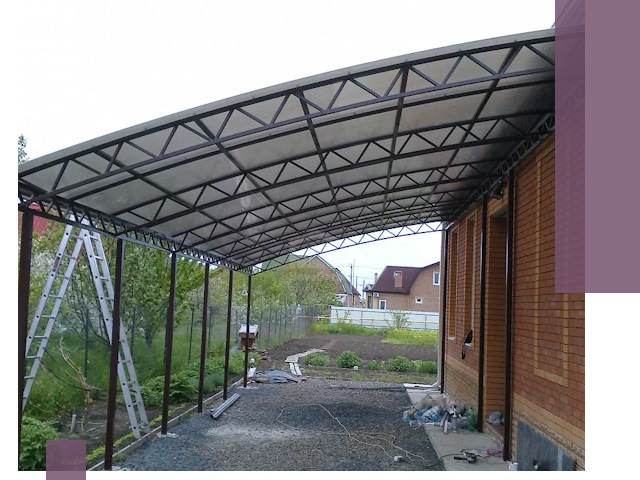 Профессиональный монтаж навесов под ключ в Ангарске