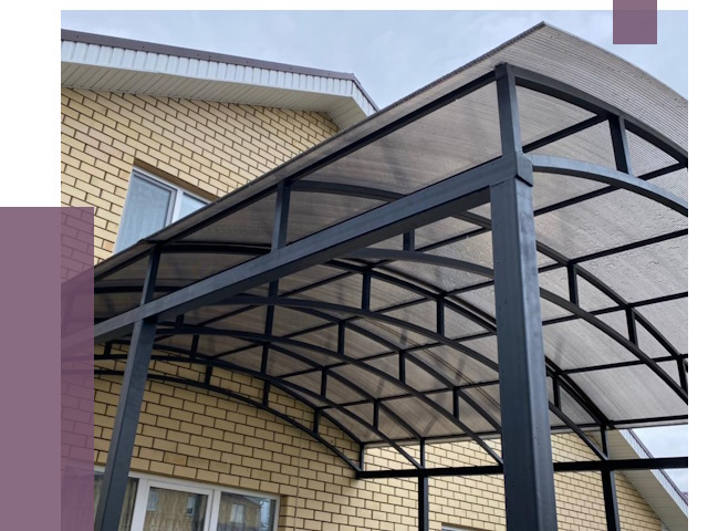 Монтаж козырьков в Ангарске от 11558 руб. | ПРОЛЁТ-Нгр