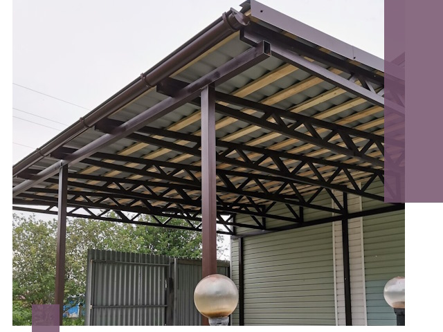 Навесы под ключ в Ангарске: изготовление, монтаж и гарантия