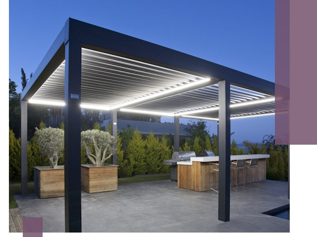 Навесы отдельно стоящие под ключ в Ангарске из металла и поликарбоната