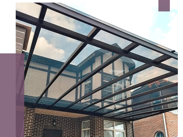 Навесы из поликарбоната в Ангарске от 8651 руб. под ключ — ПРОЛЁТ-Нгр