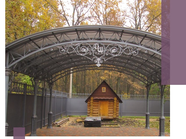 Кованые навесы премиум-класса под заказ в Ангарске