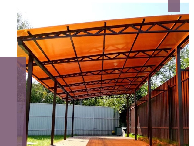 Односкатные навесы под ключ в Ангарске от 13202 руб. 