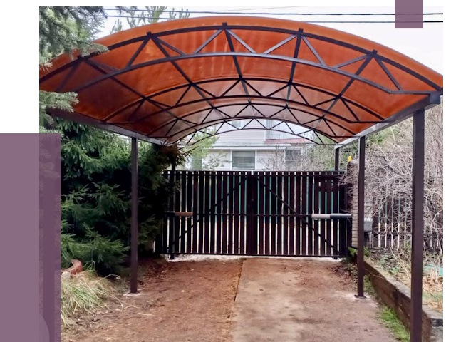 Арочные навесы в Ангарске от 12791 руб. — изготовление и монтаж | ПРОЛЁТ-Нгр