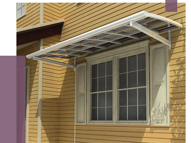 Козырьки над окнами в Ангарске от 7654 руб. — монтаж, покупки | ПРОЛЁТ-Нгр