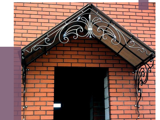 Металлические козырьки в Ангарске от 10736 руб. 