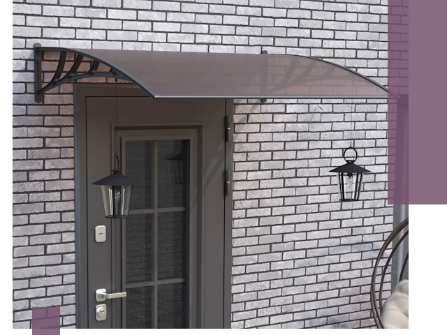 Недорогие козырьки и навесы под ключ в Ангарске