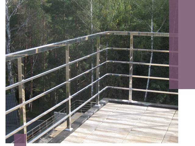 Парапеты из нержавеющей стали в Ангарске — изготовление и монтаж