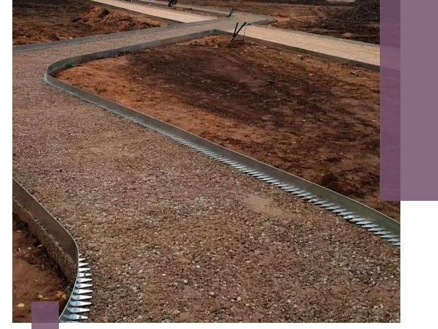 Металлические бордюры под ключ в Ангарске — изготовление и монтаж