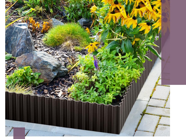 Металлические бордюры для клумб в Ангарске — производство и монтаж