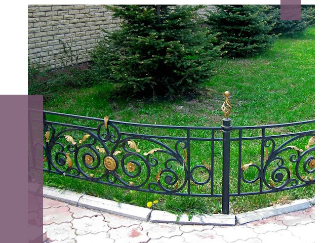 Кованые газонные ограждения в Ангарске от 7654 руб. — ПРОЛЁТ-Нгр